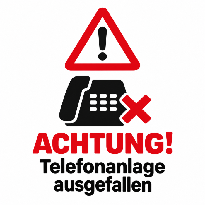 Temporärer Ausfall der Telefonanlage